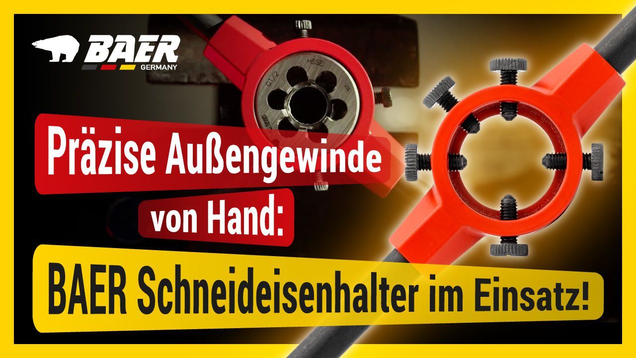 BAER Stahl-Schneideisenhalter 130 x 25mm | G 3''