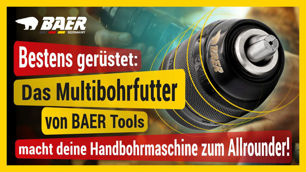 MULTI Bohrfutter für Handbohrmaschine 1,5 - 13,0 mm | Gewindeaufnahme: UNF 3/8 x 24