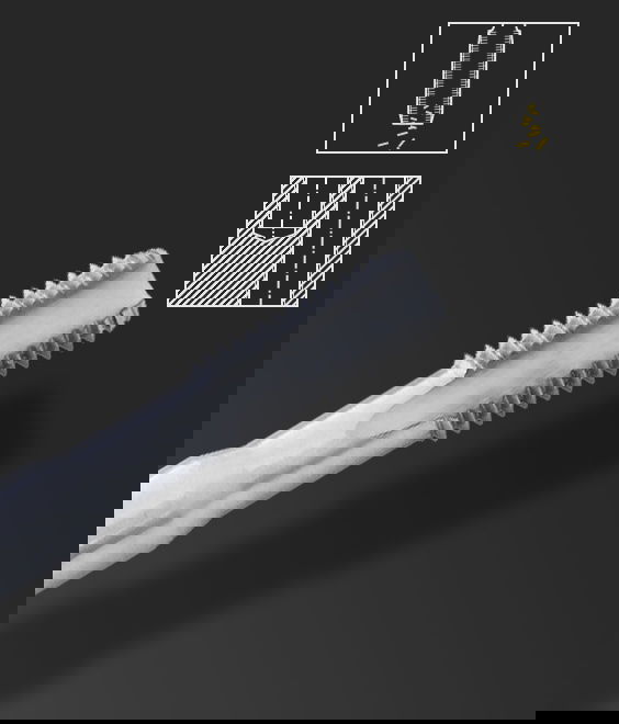 Illustration of Form C - through hole and blind hole