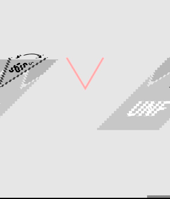 Illustration of UNF - American fine thread (STI)