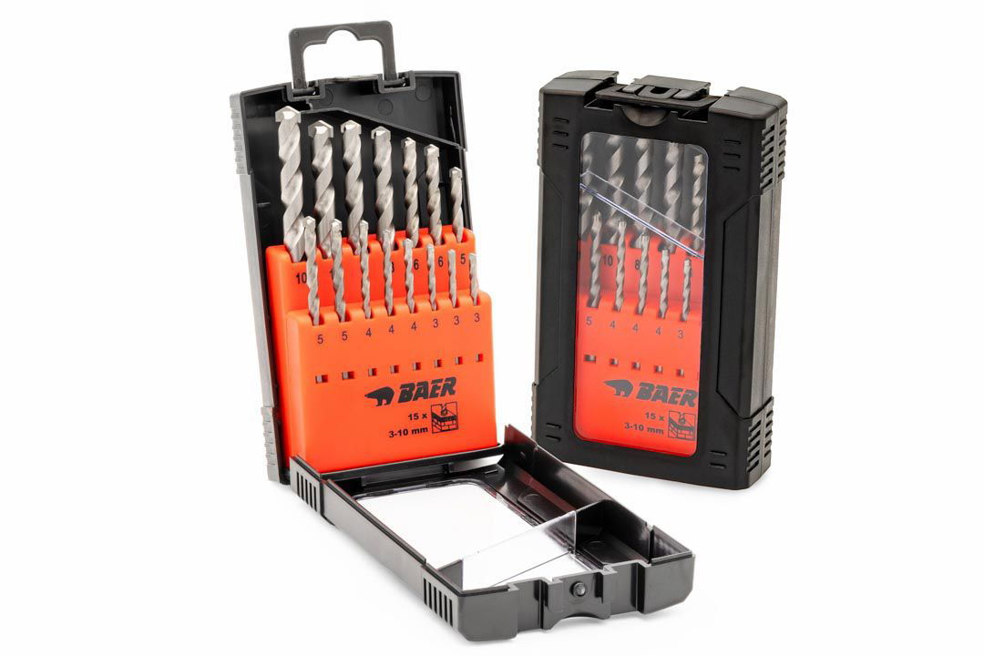 Masonry Drill Bit Set (15 pcs.) 3 - 10 mm
