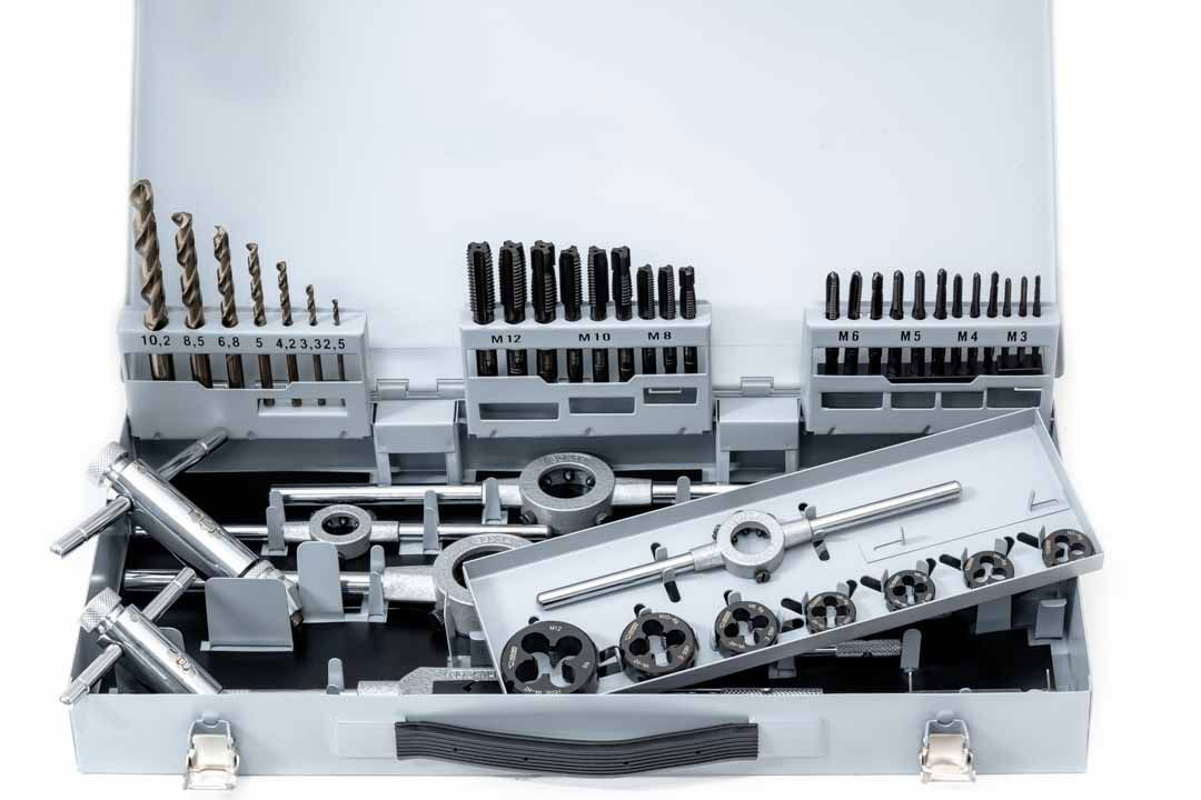 BAER SET HSSE EDELSTAHL Handgewindebohrer | Schneideisen | Werkzeuge : M 3 - 12 BAER SET HSSE EDELSTAHL Handgewindebohrer | Schneideisen | Werkzeuge : M 3 - 12