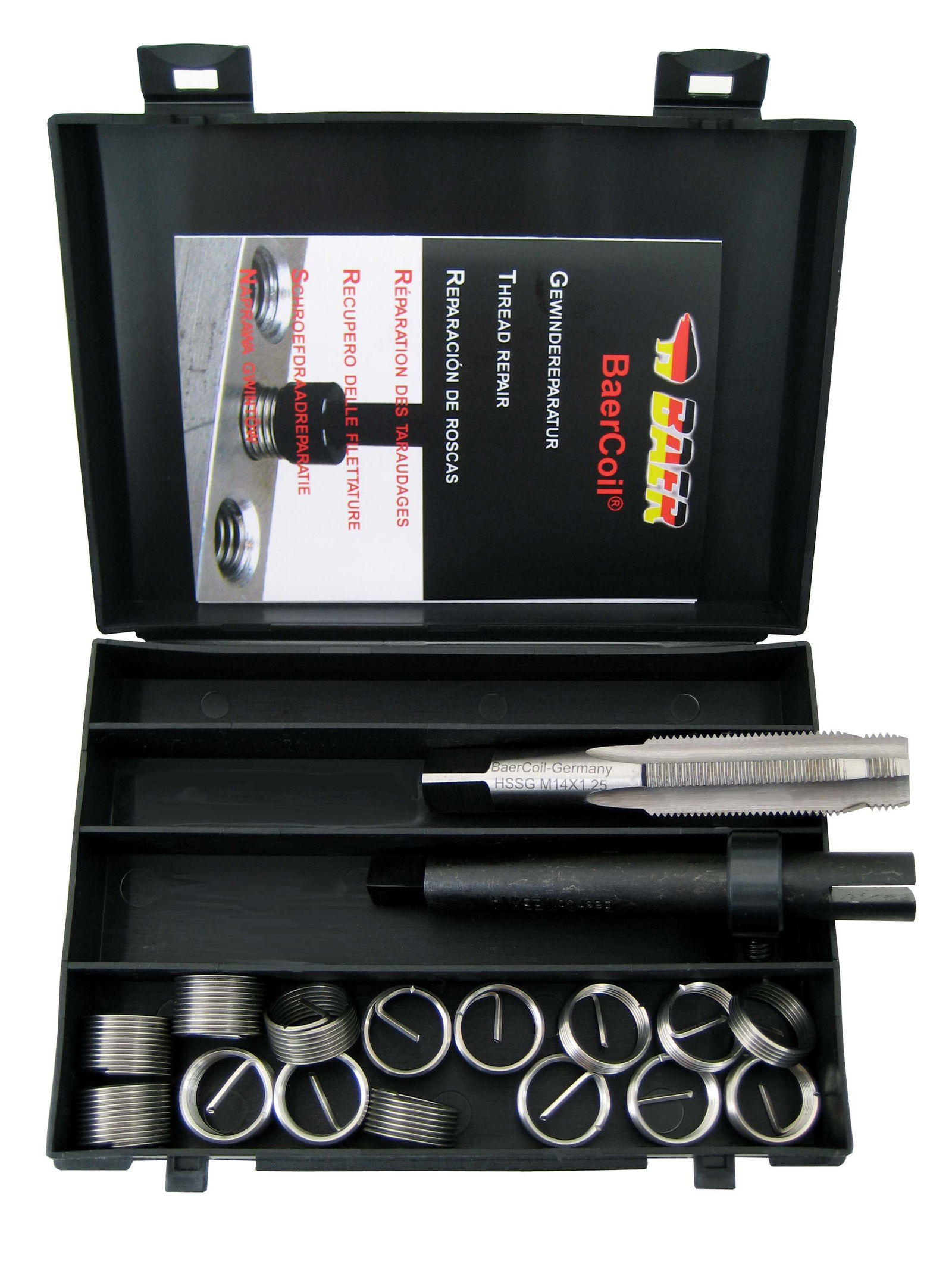 BaerCoil Kit di riparazione della filettatura della candela M 12 x 1,25 - 120 mm