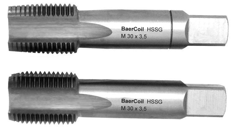 BaerCoil HSSG Tarauds à incision UNC 1.1/8 x 7 EG (avec surdimensionnement pour les inserts de filetage de fil)