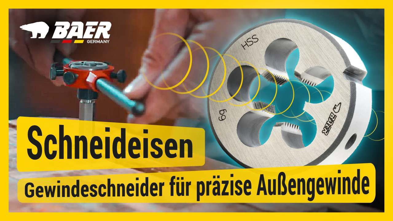 BAER SET HSS LINKS Handgewindebohrer | Schneideisen | Werkzeuge : M 3 - 12