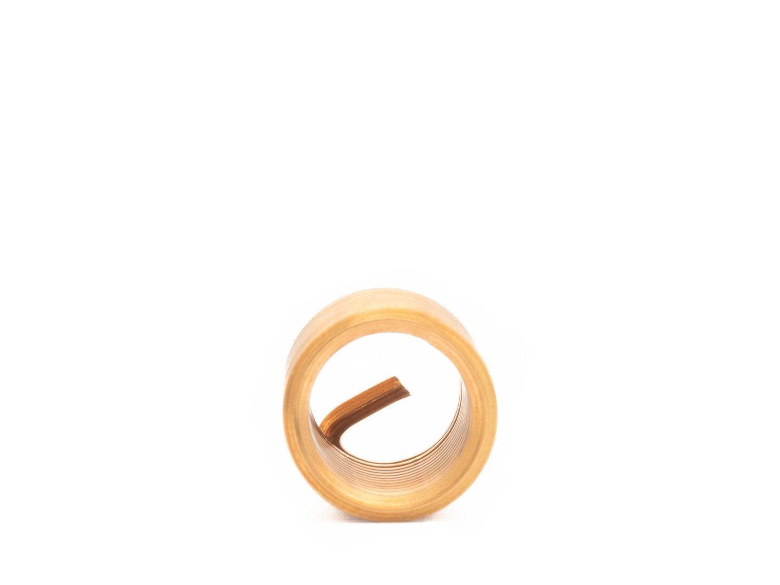 BaerCoil Drahtgewindeeinsätze M 20 x 2,5 - 2,0 D (40 mm) - frei durchlaufend - Bronze - 100 Stück