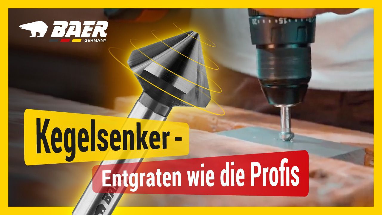 HSSG 90° Bit-Kegelsenker-Satz 6,3 - 20,5 mm - für Akkuschrauber