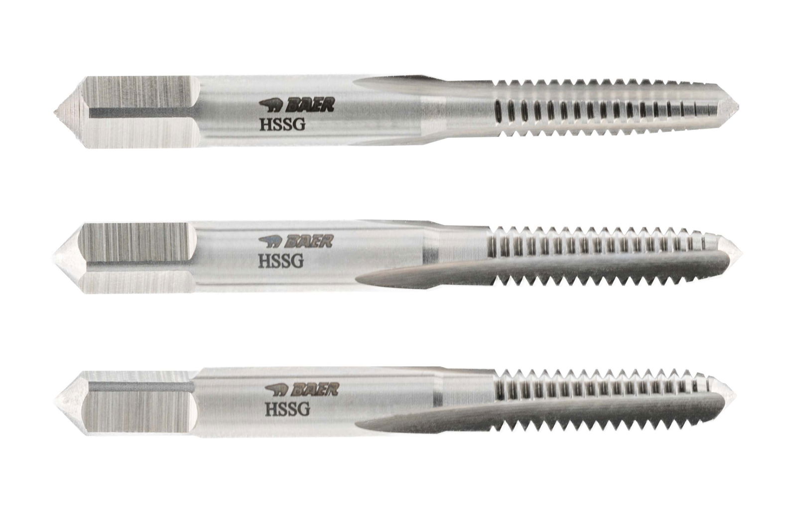 BAER HSSG Set di rubinetti a mano (3 pezzi) conici BA 1