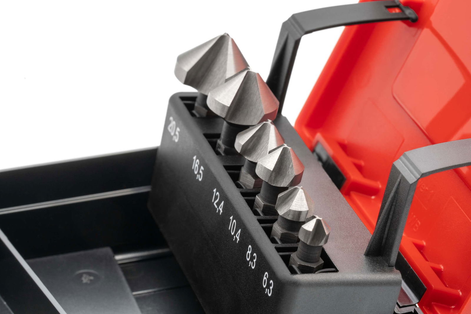 HSSG 90° Bit-Kegelsenker-Satz 6,3 - 20,5 mm - für Akkuschrauber – Bild 4