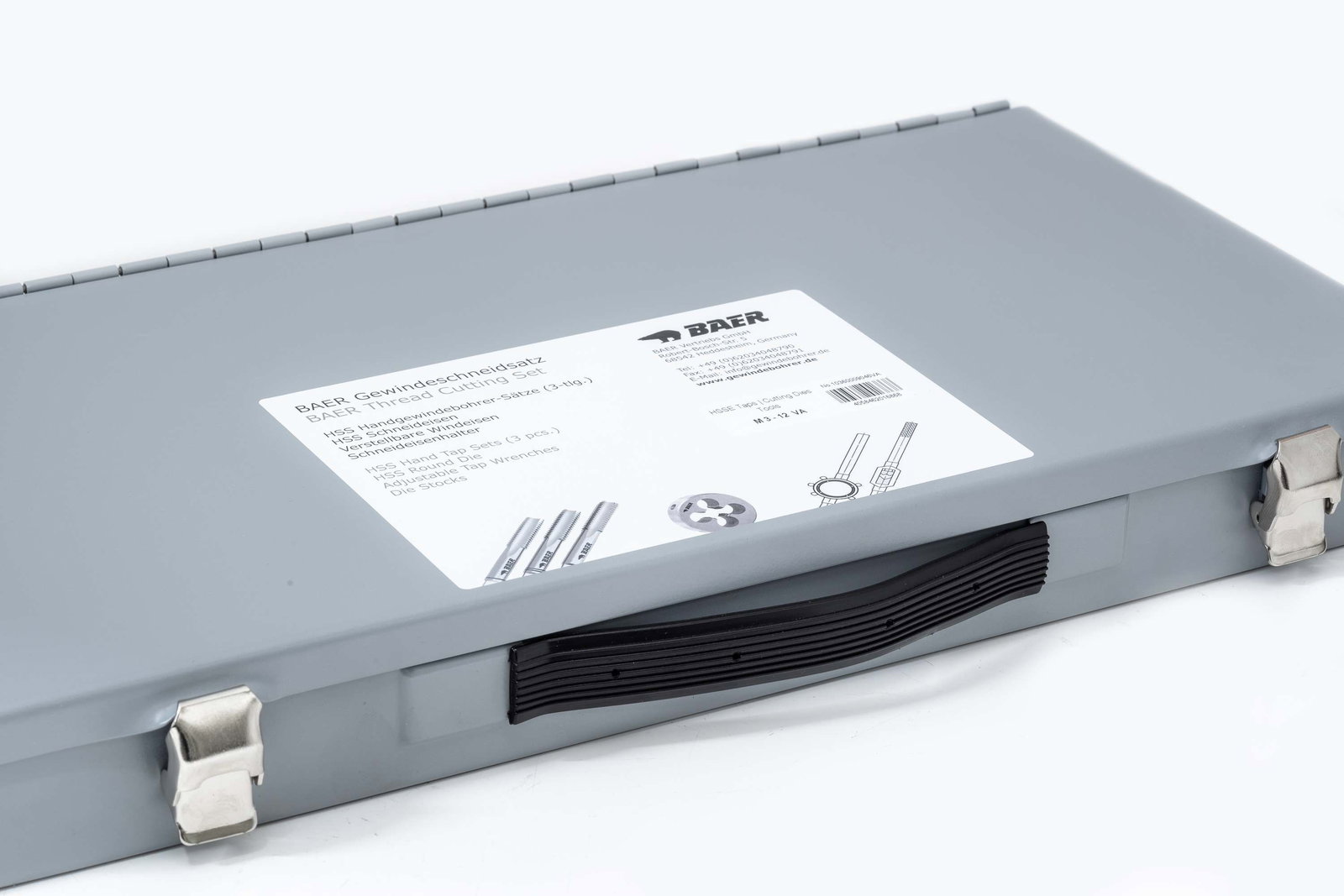 BAER SET HSS ACCIAIO INOX: Maschi a mano | Filiere | Utensili : M 3 - 12