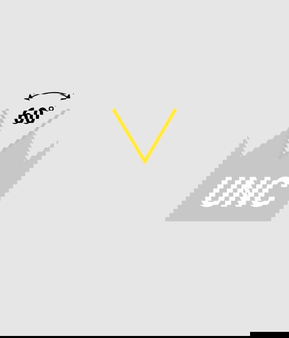 Illustration of  UNC - American coarse thread