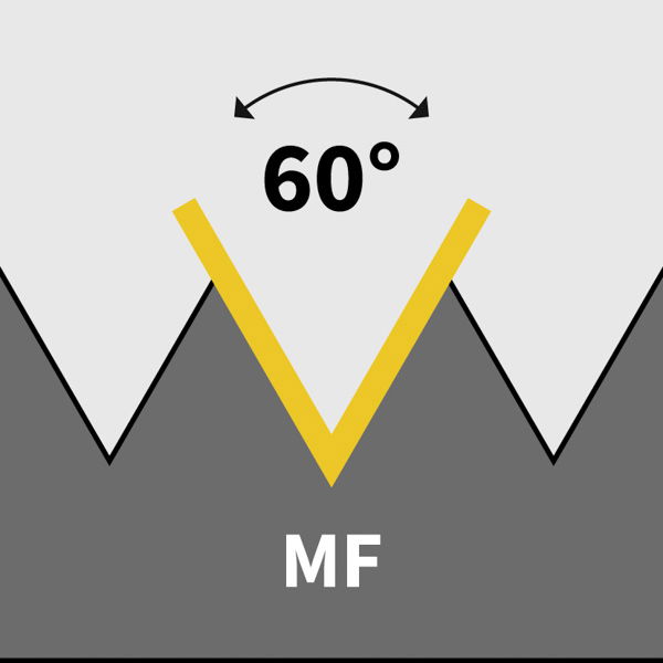 Abbildung von MF - metrisches Feingewinde