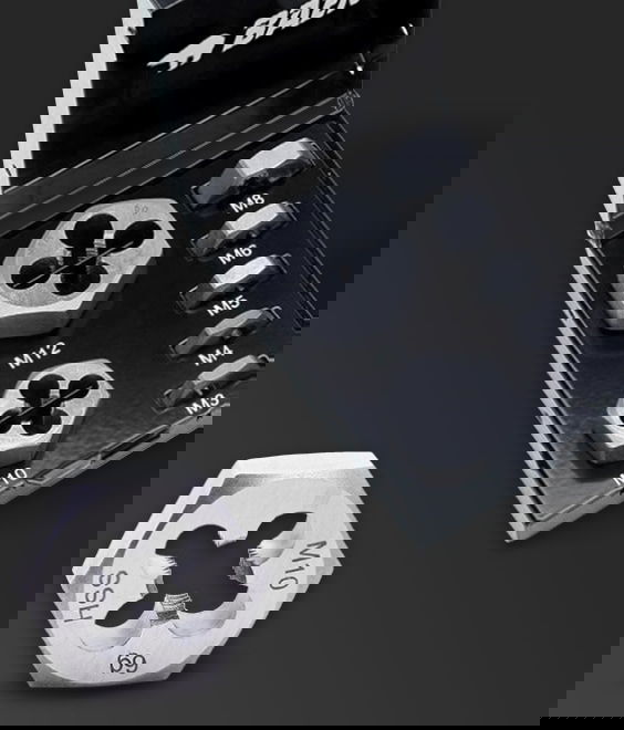 Abbildung von M3-M12 Set: HSS Sechskantschneidmuttern