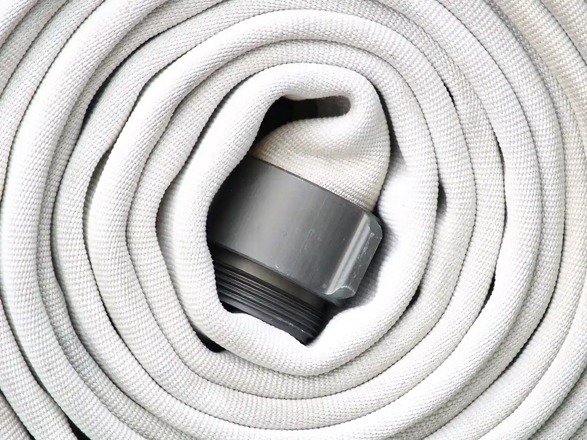 Fire hose with coupling Fire hose with coupling