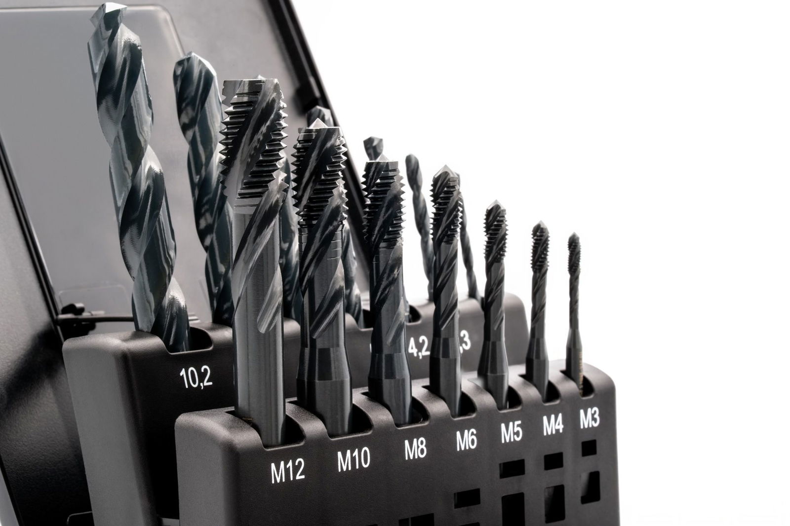 BAER TriTap Set HSSE-VAP: Gewindebohrer Sackloch | Kernlochbohrer: M 3 - 12 – Bild 2