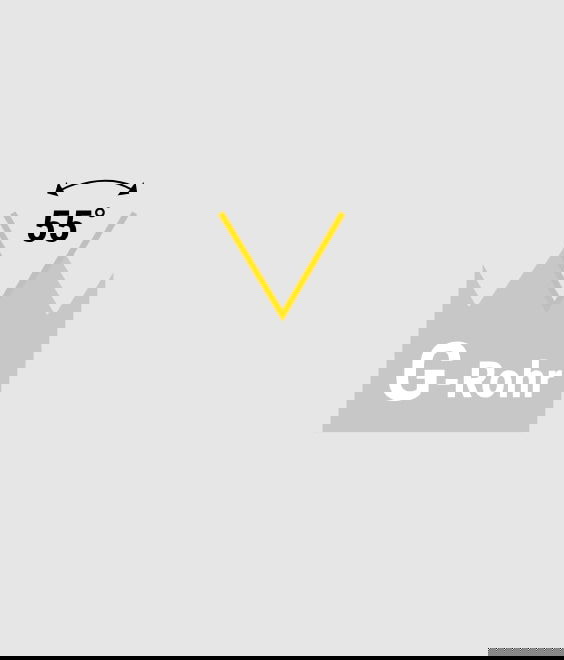 Illustration of G (BSP) - pipe thread