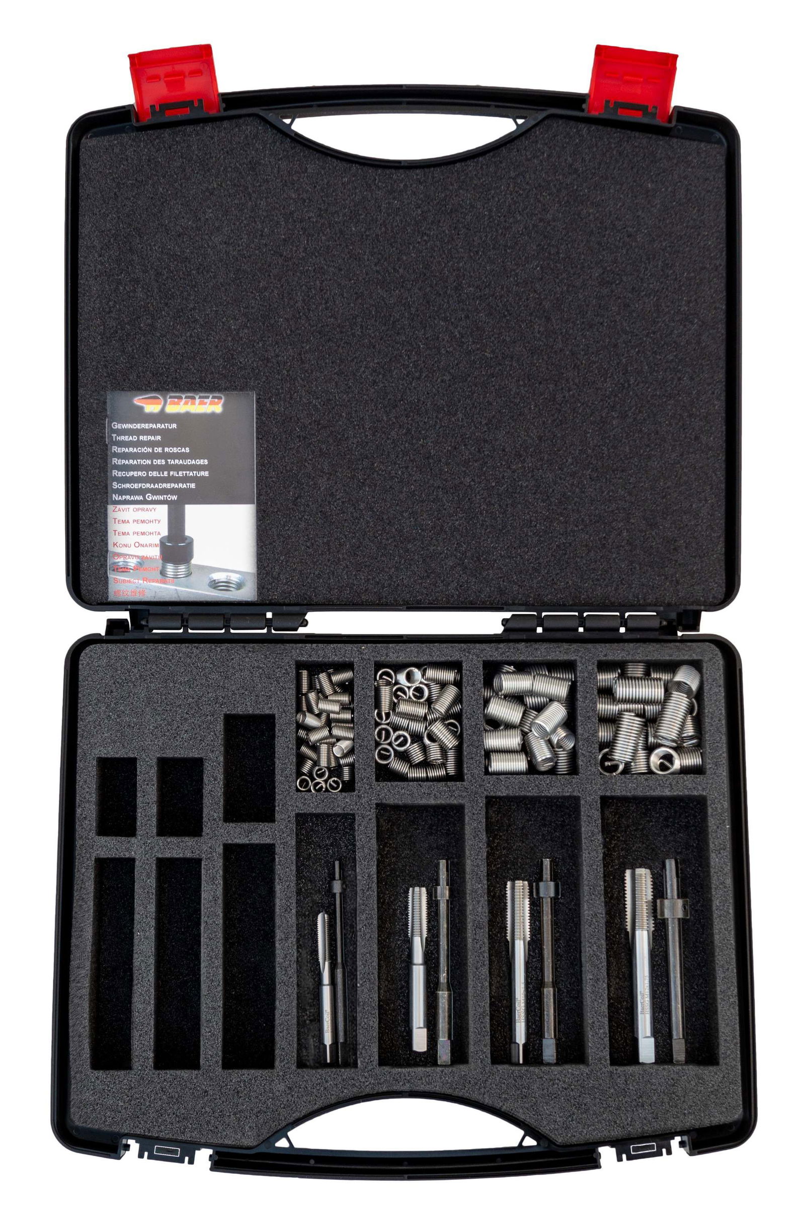BaerCoil Kit da officina per la riparazione della filettatura NPT