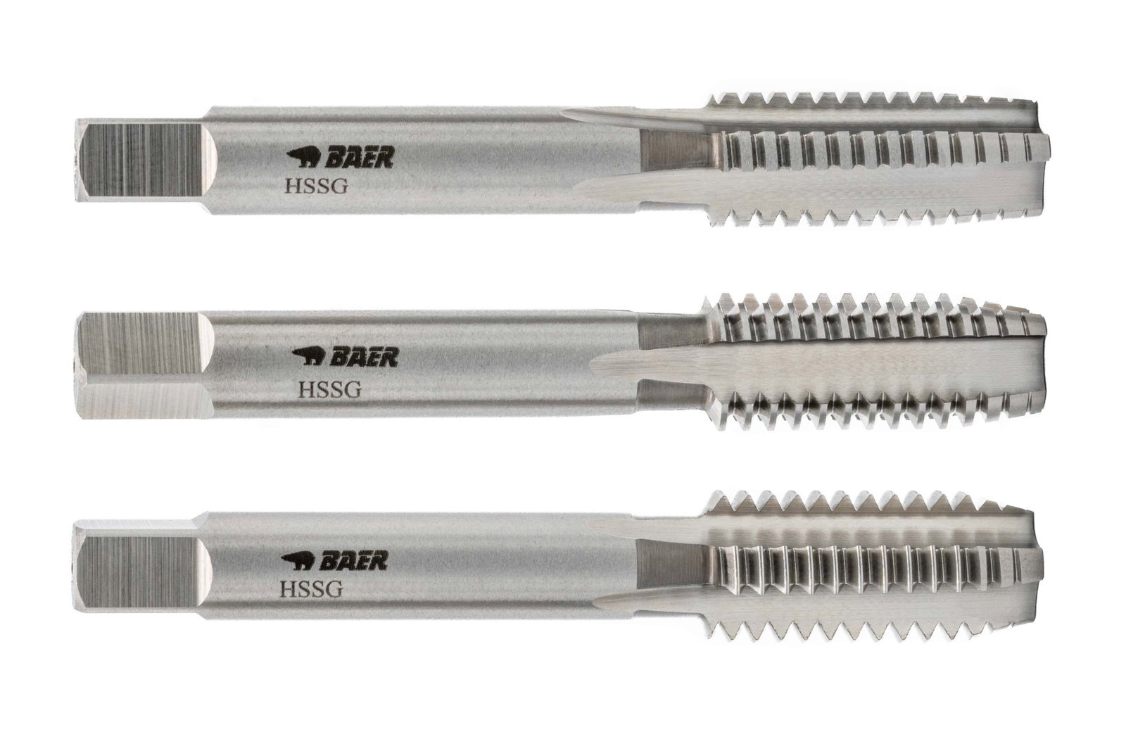 BAER HSSG Hand Tap Set (3pcs.) non serial form M 16 x 2.0 – Image 1