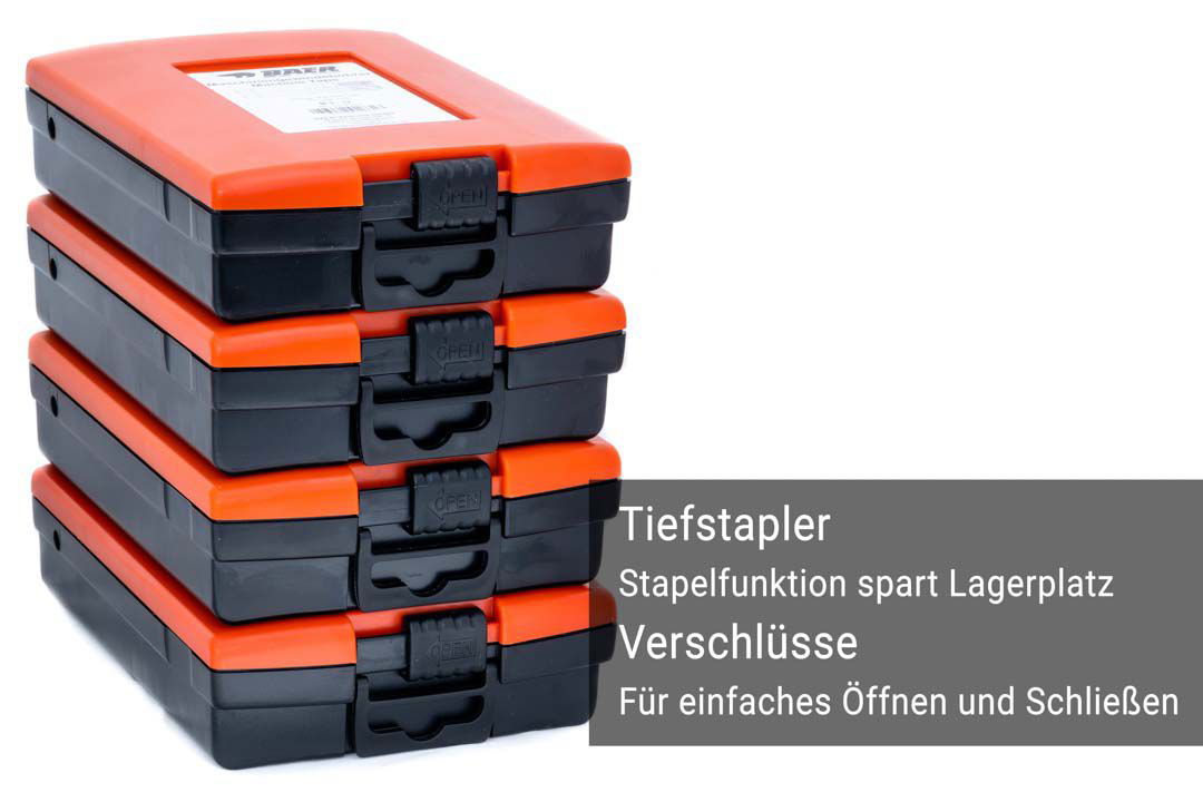 BAER Set HSSG: Maschinengewindebohrer Sackloch | Kernlochbohrer: M 3 - 12