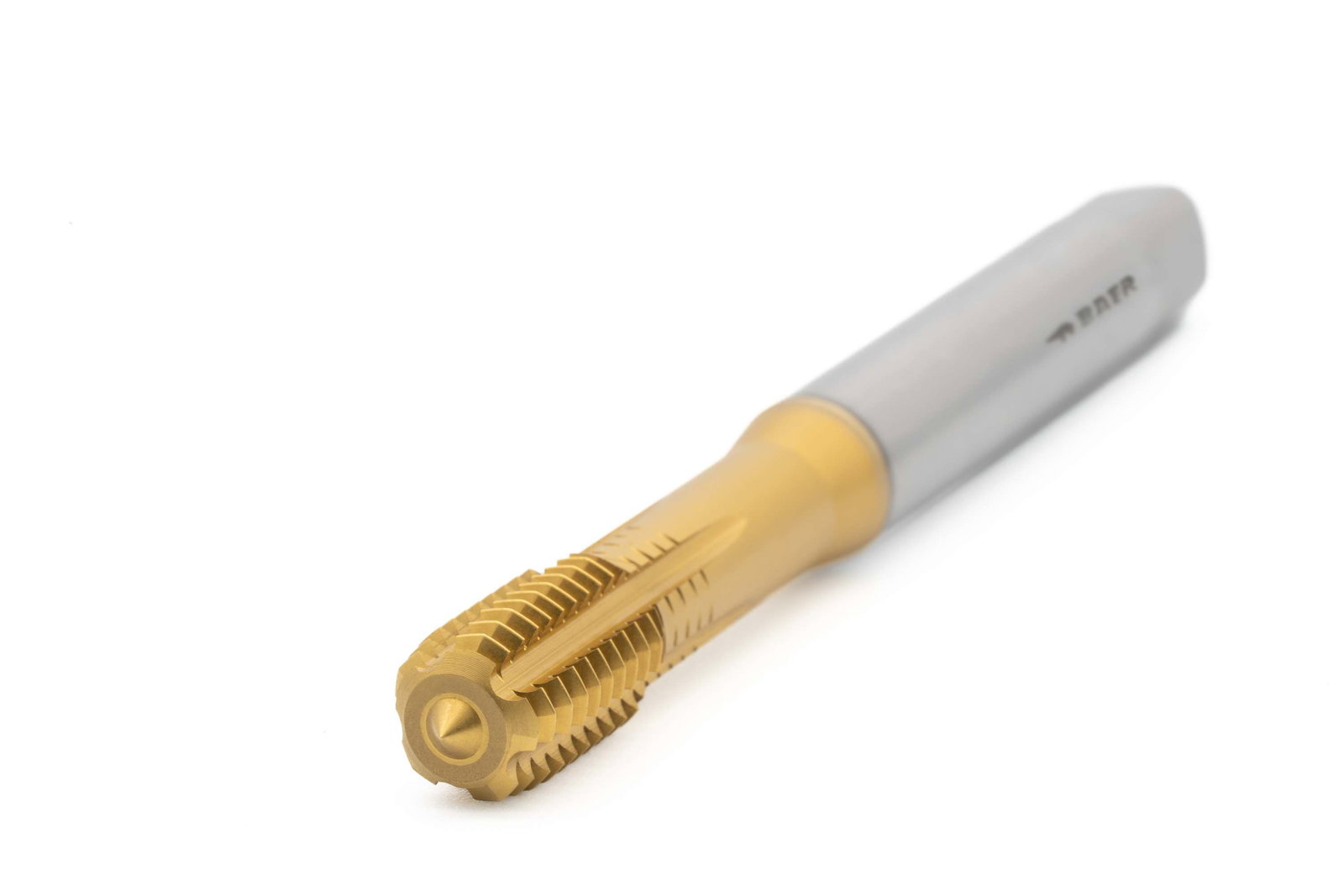 BAER HSSE-PM-TiN Forming Tap M 2.5 x 0.45 - DIN 371 with oil grooves – Image 5